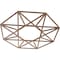 Ekena Millwork Guardian Wood Fretwork Pierced Ceiling Medallion, Walnut, 24"OD x 9 3/8"ID x 3/8"T CMWP24X24X0375GDWA - alternate 4